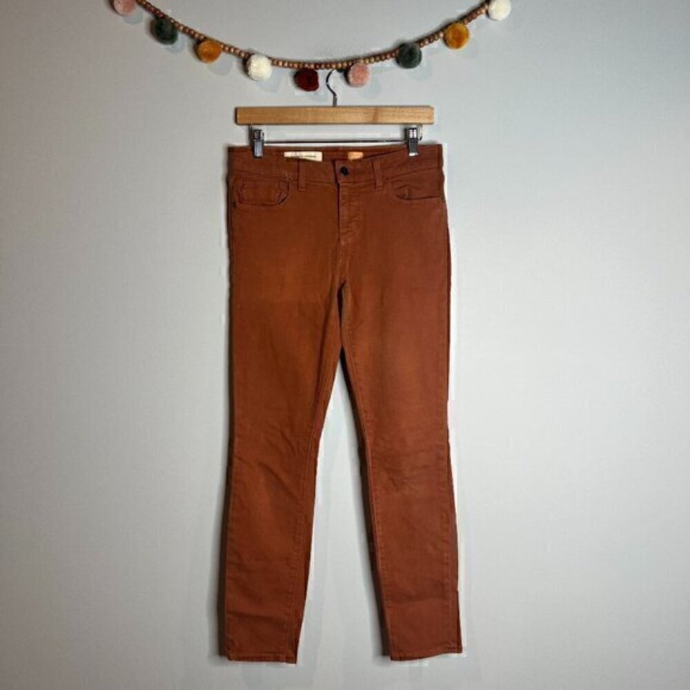 Anthropologie Pilcro rust orange skinny jeans